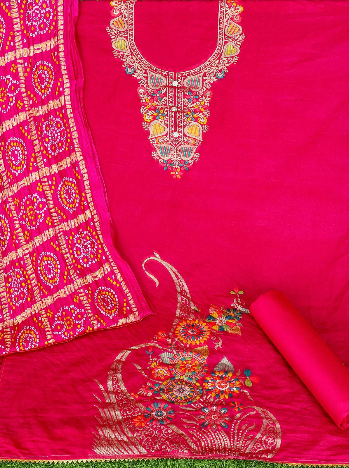 Banarasi Meenakari Jecquard Salwar Kameez With Dupatta Catalog